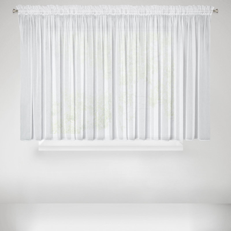 Kaynat Sheer Curtain Single Panel, 145cm H x 400cm W