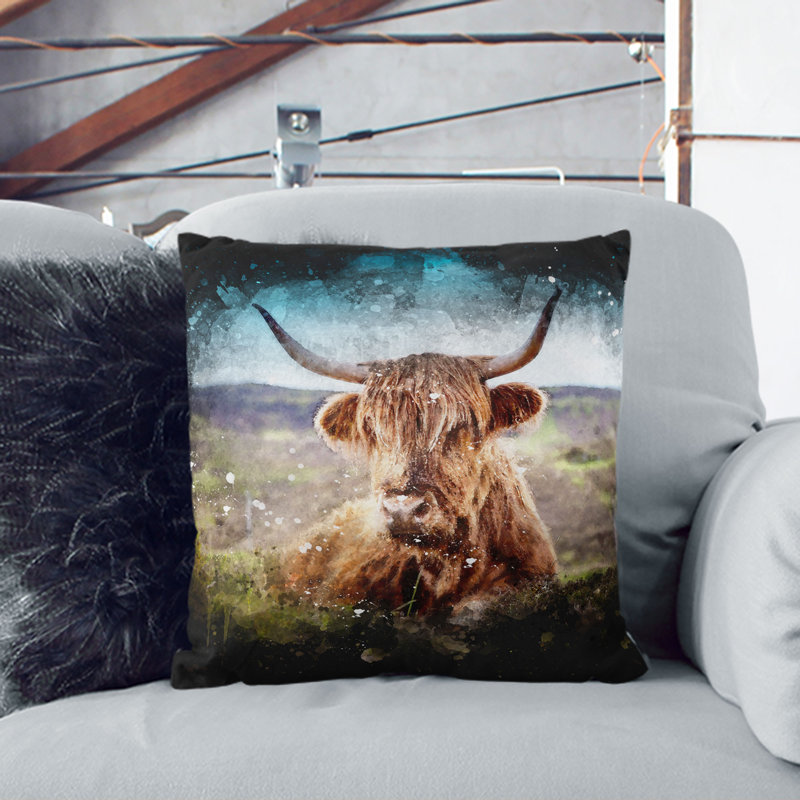 Square Throw Cushion, 55cm H x 55cm W x 20cm D