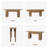 70.9-Inch Long Console Table For Entryway, Farmhouse Sofa Table Narrow Behind Couch
