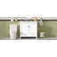 Meuble-lavabo 36 po avec lavabo en céramique, portes à fermeture en douceur, tablettes de rangement doubles et tiroir divisé - Armoire de salle de bain moderne avec rangement-1331498385