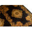 Wool Oriental Area Rug in Black/Gold