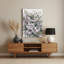 Aquarelle florale 17, art mural en métal beige-767829272