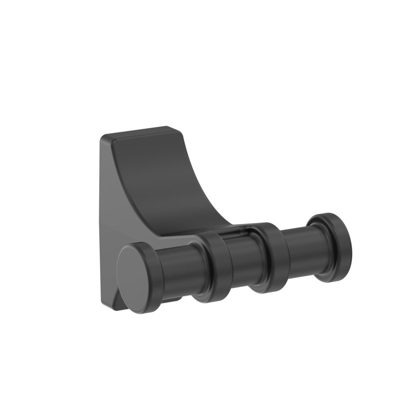 Davenport Wall Mounted Robe Hook, Matte Black