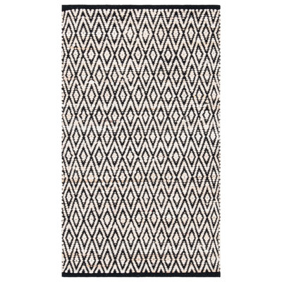 Tapis géométrique tissé à la main Montauk