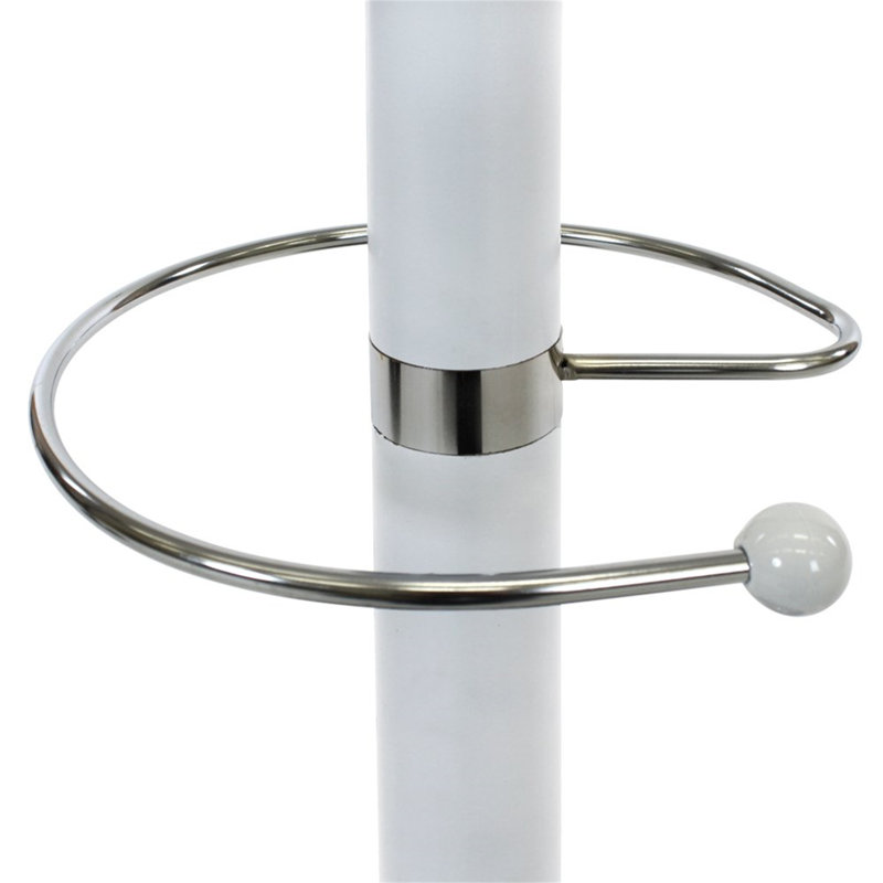Haig Metal Coat Rack, White