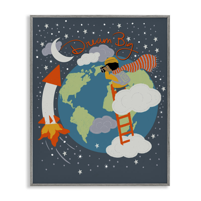 «Dream Big Space Adventure», estampe numérique, conception par Lori Mosley, Estampe numérique Farmhouse, H 30 po x l 24 po