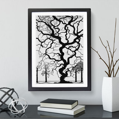 Monochrome Tree No.4 - Framed Print
