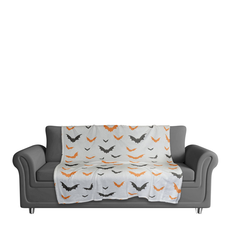 Halloween Bats Coral Fleece Blanket 50 x 60
