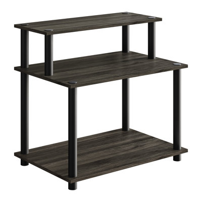 Easy Twist Assembly 3-Tier Multipurpose Shelf In Dark Grey