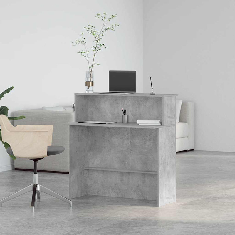 Sherilynn Standing Desk, Concrete Grey