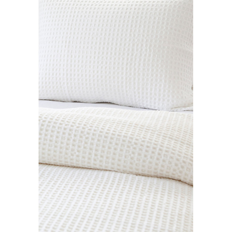 Zuma Waffle Blanket, Cream, Queen
