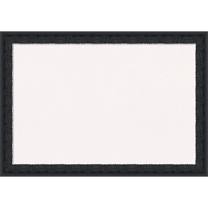 Panneau de liège en bois noir Bethany, tableau d'affichage en liège blanc, tableau d'organisation, tableau d'affichage, Blanc