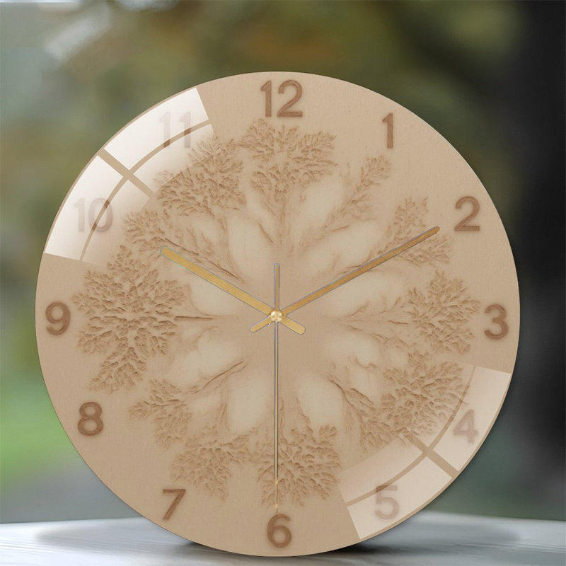 Horloge murale en bois 12 po