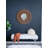 Claire Carter Round Wooden Wall Mirror with Iron Frame