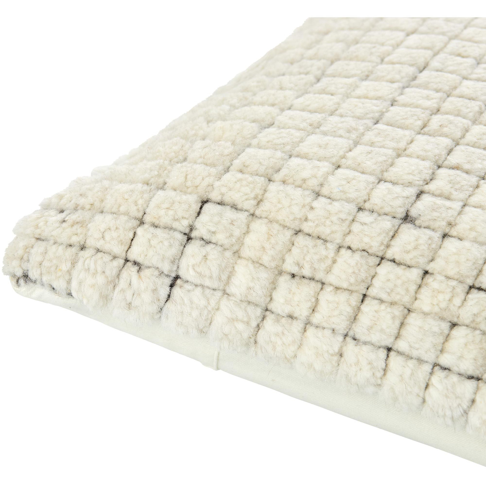 Novoli Accent Pillow, Pillow Cover Only - No Insert, Square 18", White