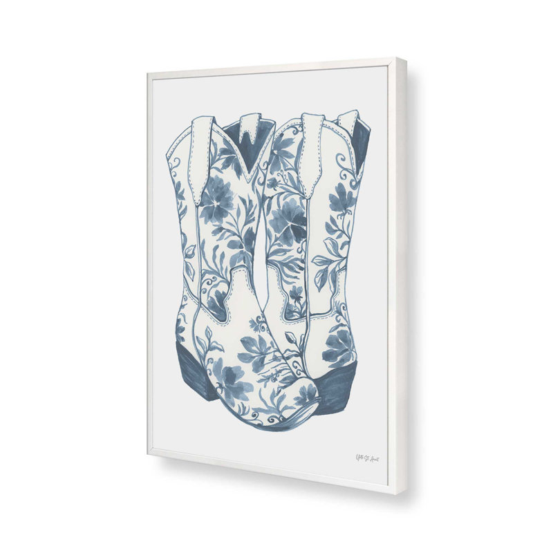 «Kickin It Chinoiserie» par Yvette St. Amant, reproduction d'art sur toile, H 48 po x l 36 po, Blanc