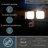 Theta 3 Light LED Outdoor Motion Sensor Adjustable Security Flood Light Bronze