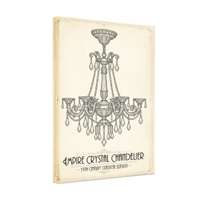 chandelier Empire Crystal Chandelier Design Print