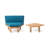 MIRABELLE CORNER CHAIR and COFFEE TABLE