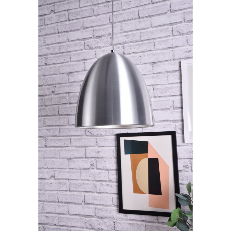 Beaudry 1 - Light Single Pendant, 12" H x 11.5" W x 11.5" D, Burnished Nickel