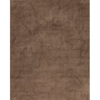 Modern Tibet Handmade Silk and Wool Abstract Area Rug