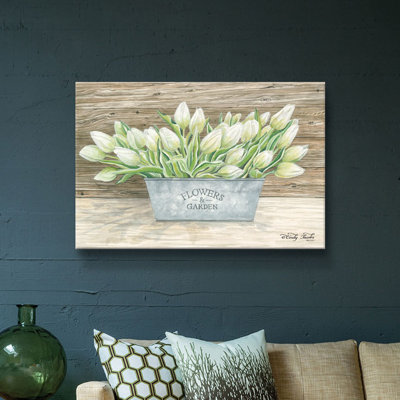Fleurs et tulipes de jardin - impression