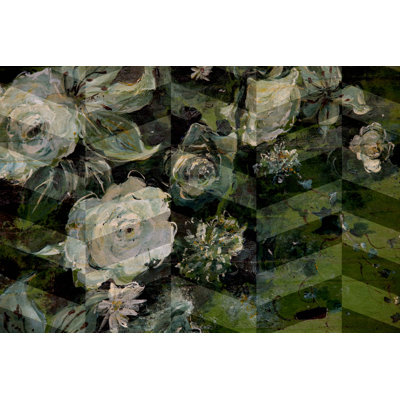 Emerald Garden Painting Print on Wrapped Canvas