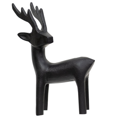 Cast Iron Standing Reindeer Figurine
