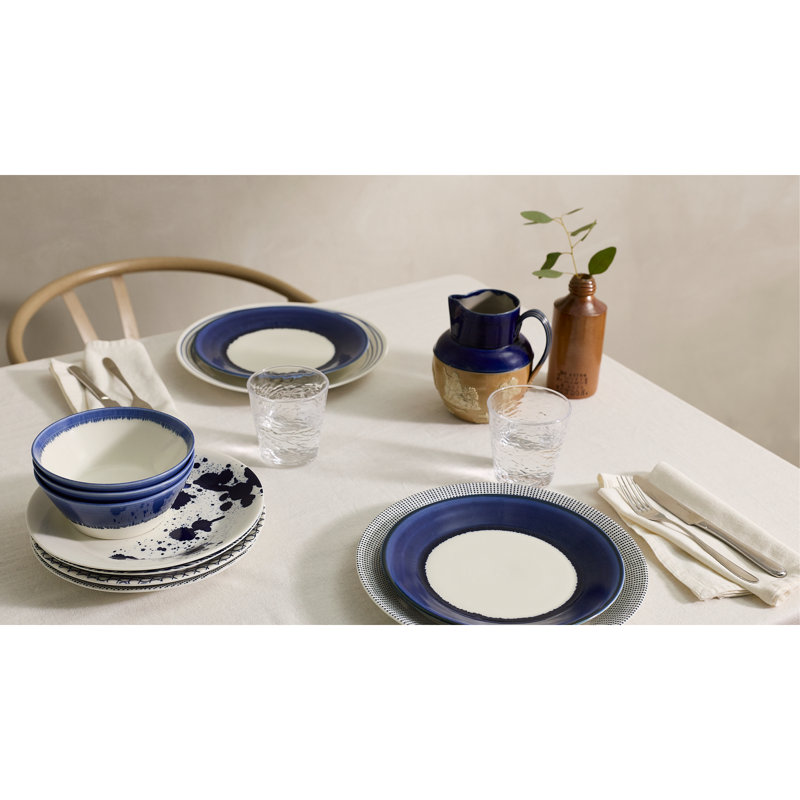 1815 Pacific Glaze Low Serving Bowl 31.5cm Blue