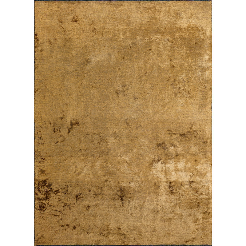 Tapis jaune Rapture, Rectangle 7 pi 10 po x 9 pi 10 po