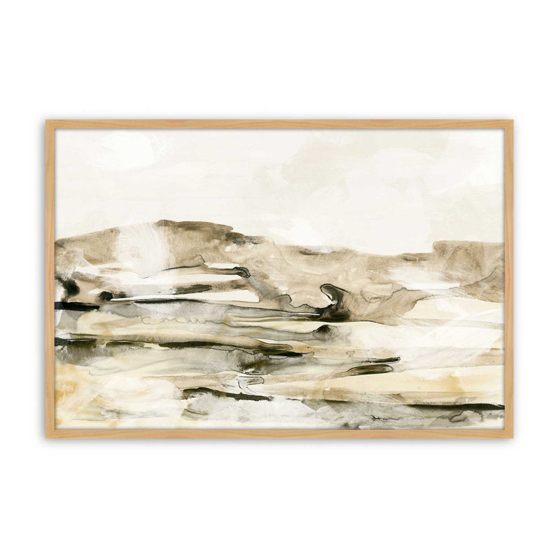 «Lunar Flow I» par June Erica Vess, reproduction d'art, Tanné, Impression sur cadre ouvert sans papier mat, H 32 po x l 48 po