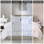 Chic look - imprimé géométrique argenté blanc sur blanc, 2 taies décoratives, coussins décoratifs, drap et housse imprimés lavables à la machine - blanc, pratique-120469601