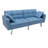 Mihail 76.4'' PU Leather Loveseat Sofa Blue