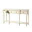 Console Traditional Traditional avec 3 tiroirs à fermeture en douceur et tablette inférieure-538705883