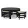 Table basse en rotin avec bancs Raffles