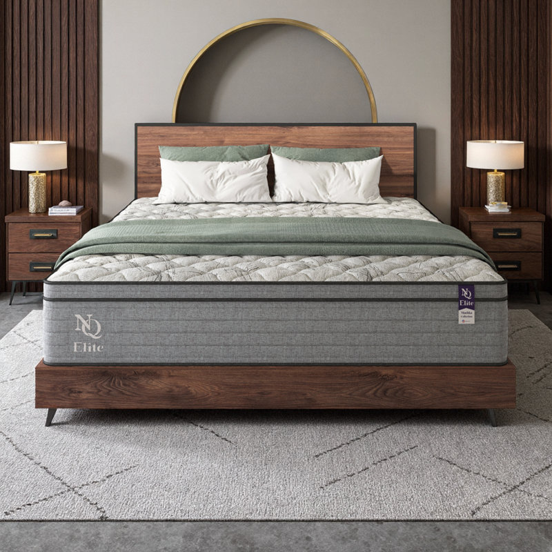 Très grand matelas hybride en mousse viscoélastique gélifiée 10 pouces - Support orthopédique, Base réglable, Certifié CertiPUR-US, fabriqué aux États-Unis