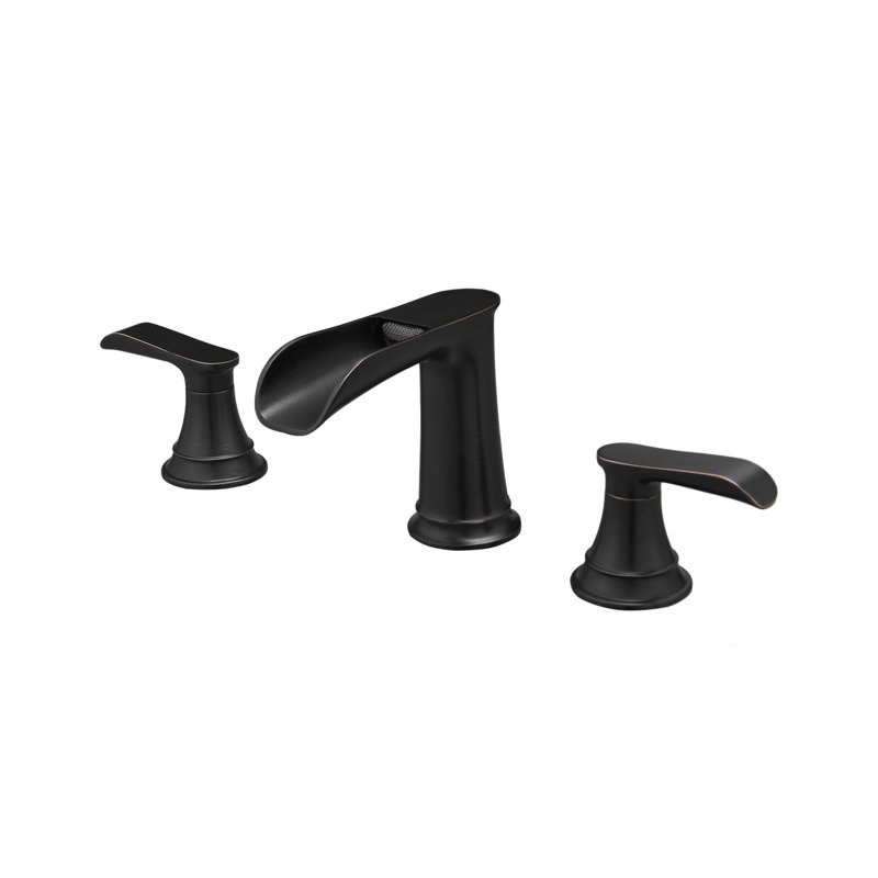 Widespread Bathroom Faucet 3 Hole, 2-Handle Bathroom Sink Faucet, Venetian Bronze