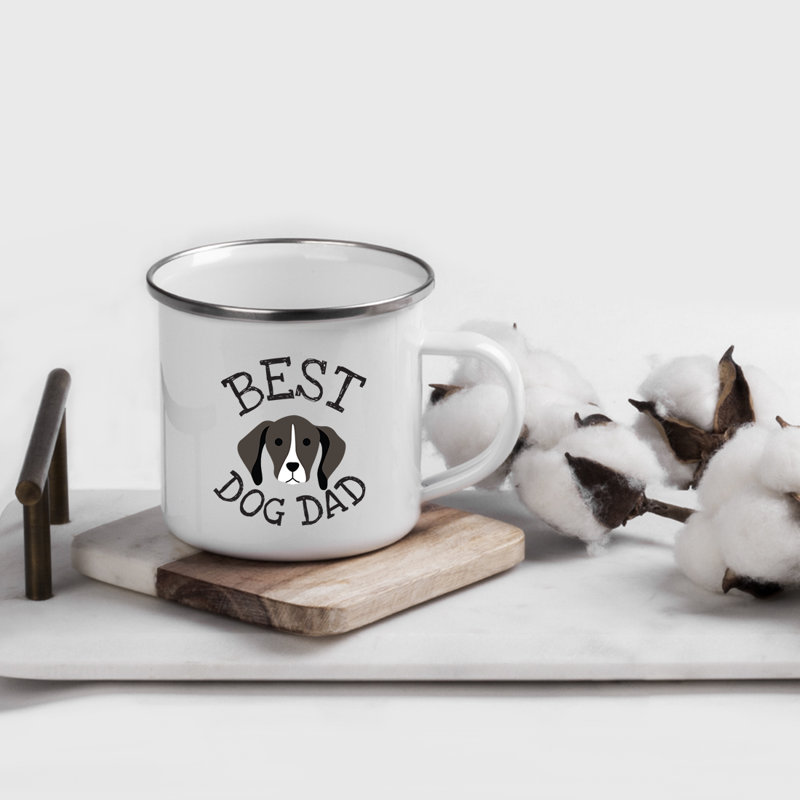 Grande tasse à café « Best Dog Dad », Pointeur