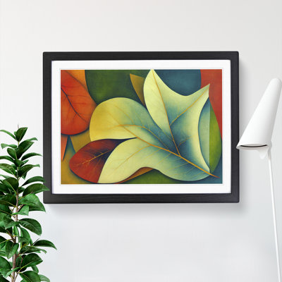 Enlightening Leaf Abstract - Single Picture Frame Print