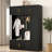 American Style 4-in-1 Hall Tree with Padded Bench – 59” Entryway Coat Rack with 4 Hooks & Multi-Tier Storage Shelves – Ancient White, Farmhouse Organizer for Mudroom, Hallway, Living Room – Sturdy, Space-Saving-129519739