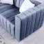 Causeuse en velours à accoudoirs carrés 62,6 po Clifford-1008375359-1048964326-1048964327