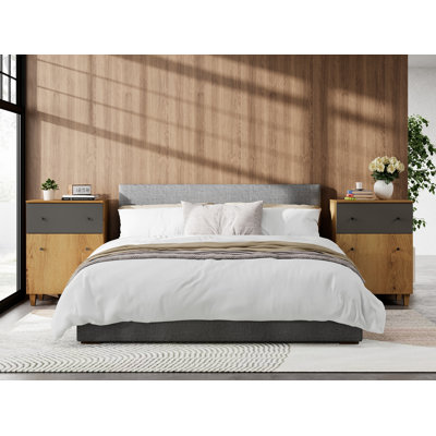 Grandes tables de chevet Nighstands avec tiroirs et portes