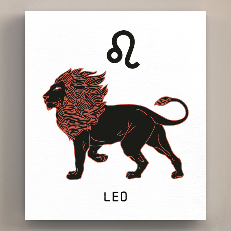 Kana Zodiac Leo - Print on Wood
