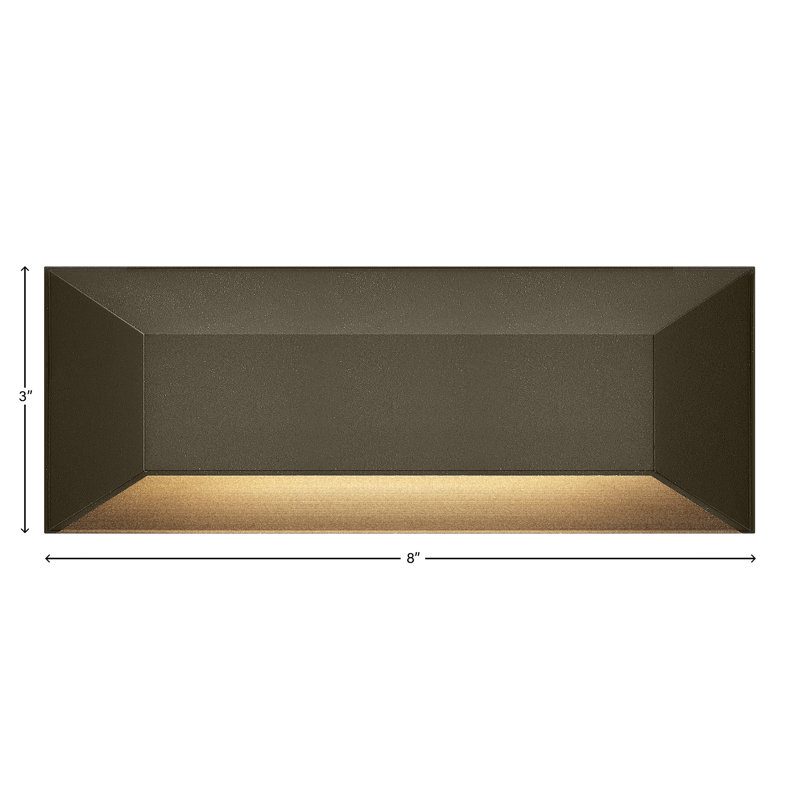 Hinkley Nuvi Rectangular Deck Sconce, Brown