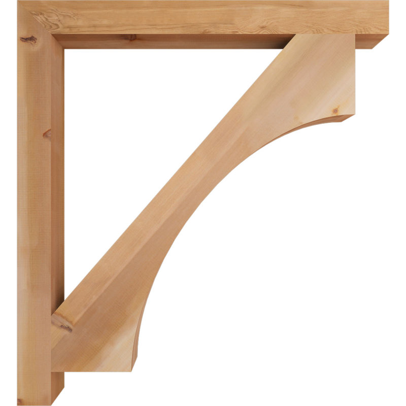 Support Westlake Block, Cèdre rouge de l'Ouest (lisse), H 48 po x l 3,5 po x P 44 po