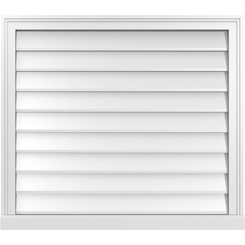 Cadre de seuil Brickmould, brun clair apprêté, H 30 po x l 34 po x P 2 po