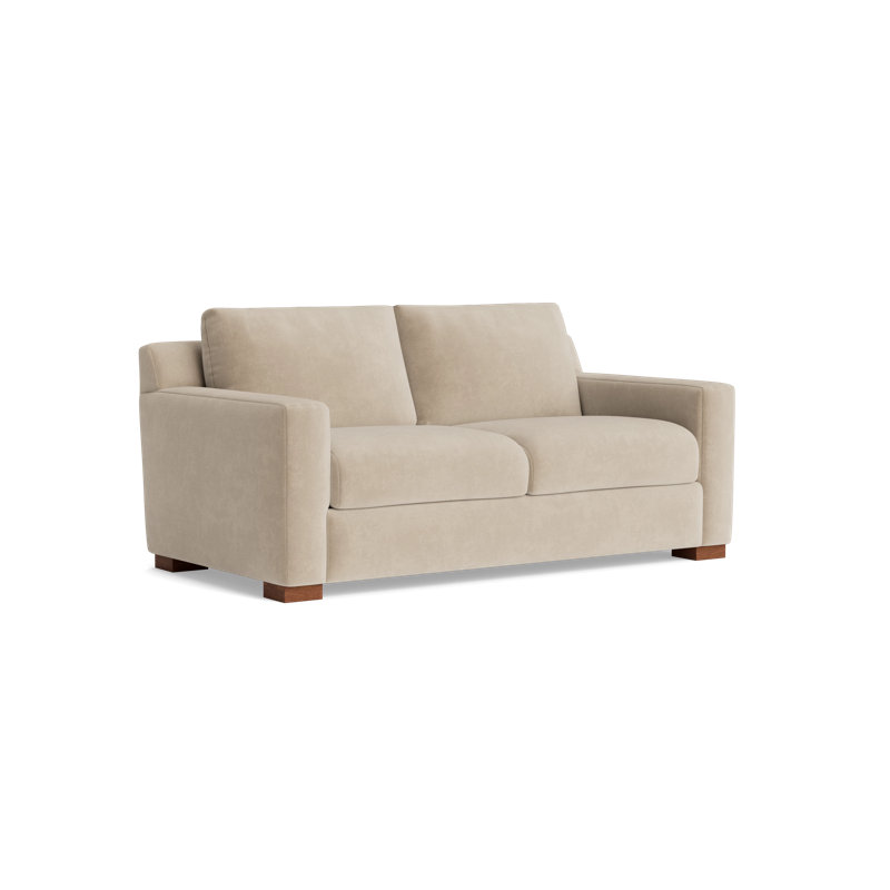 Catalina Loveseat (70"), Velvet - Beige