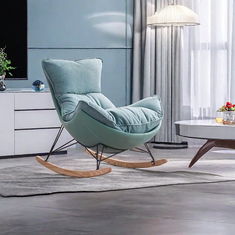 Chaise berçante de luxe Nordic Leisure, Vert