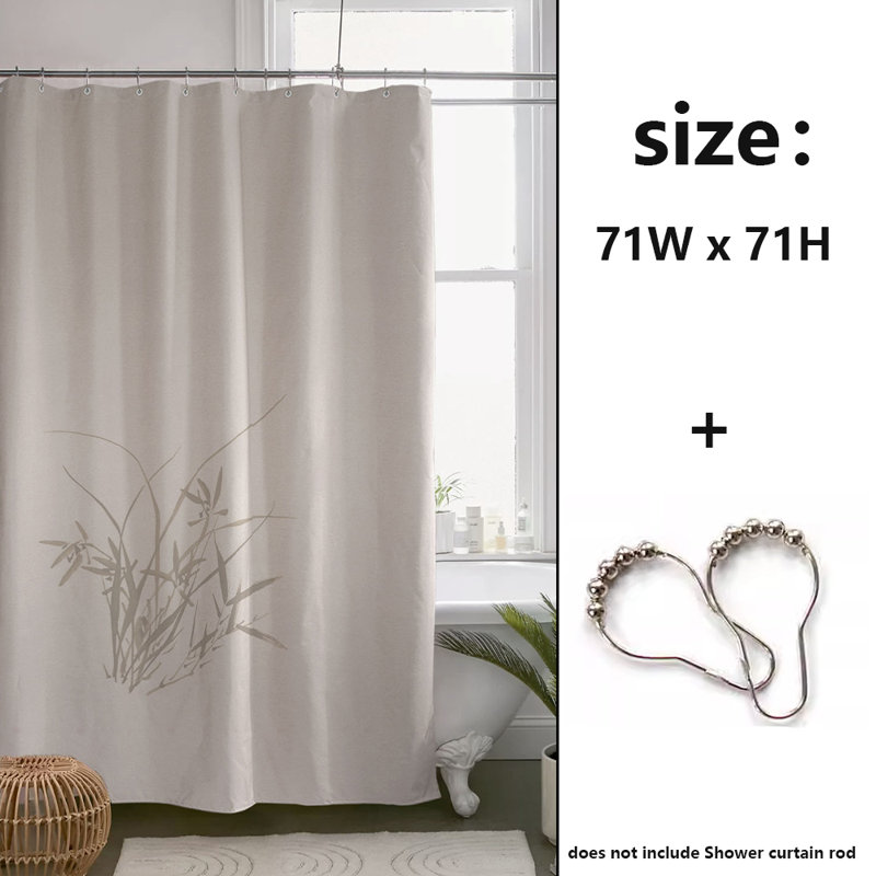 Rideau de douche en polyester, Beige