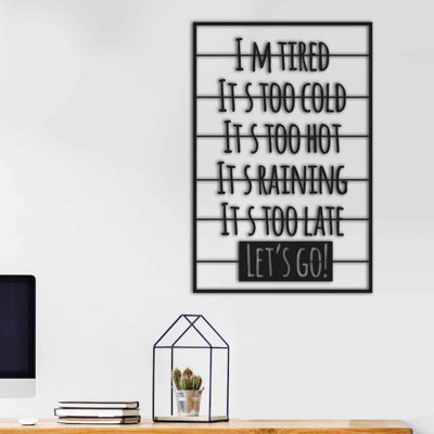 Élégant accessoire mural en métal noir élégant, 19,3 po x 29,1 po | Fabrication 100% métal, épaisseur: 0,06 po | Conception murale facile, parfaite pour le salon, le bureau ou la galerie, décoration élégante